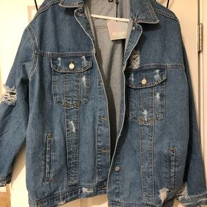 MISSGUIDED OVERSIZE DENIM JACKET
